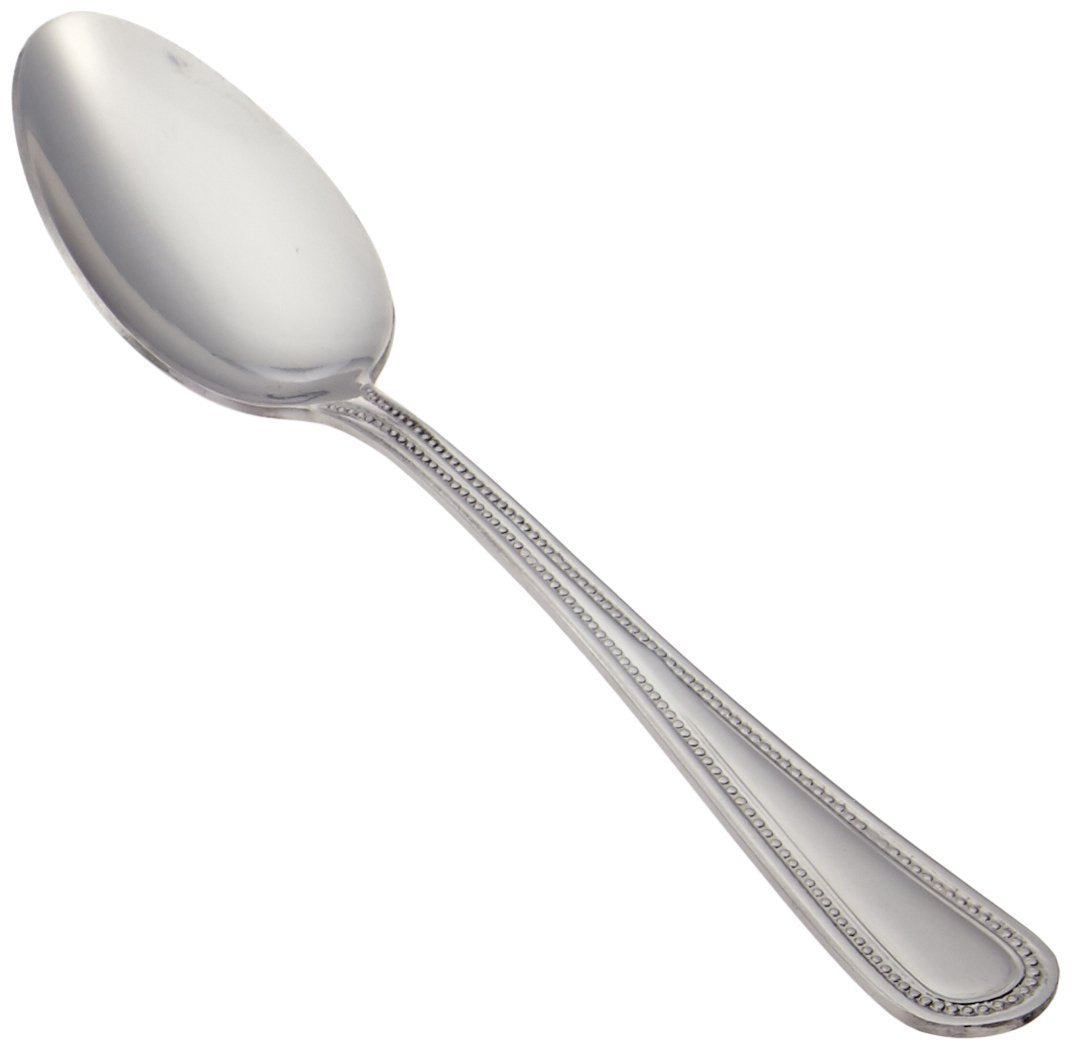 Winco Dots mirror-finish teaspoon for tea service with gleaming surface