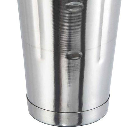 Winco MCP-30 oz malt cup with mirror finish exterior, ideal for elegant beverage presentation.