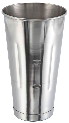 Winco MCP-30 oz malt cup in stainless steel, built for durability in busy kitchens.