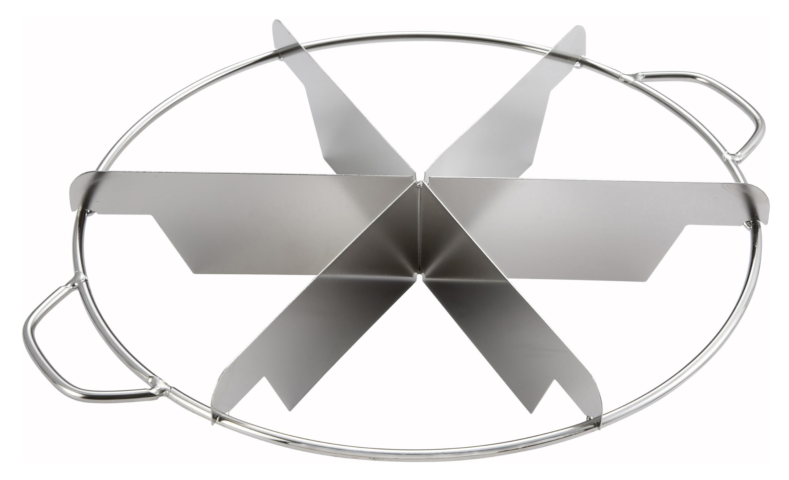 Winco pie cutter with 10-inch blade and two handles for steady, even slicing