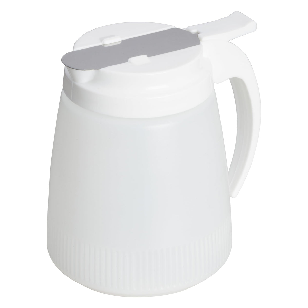Winco PSUD-48 dispenser with slide pour prevents dripping during batter.
