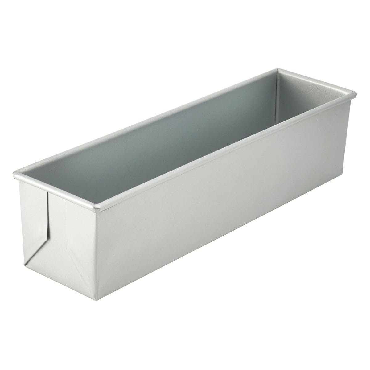 Winco Pullman pan with glazed finish for even bread baking and easy release.
