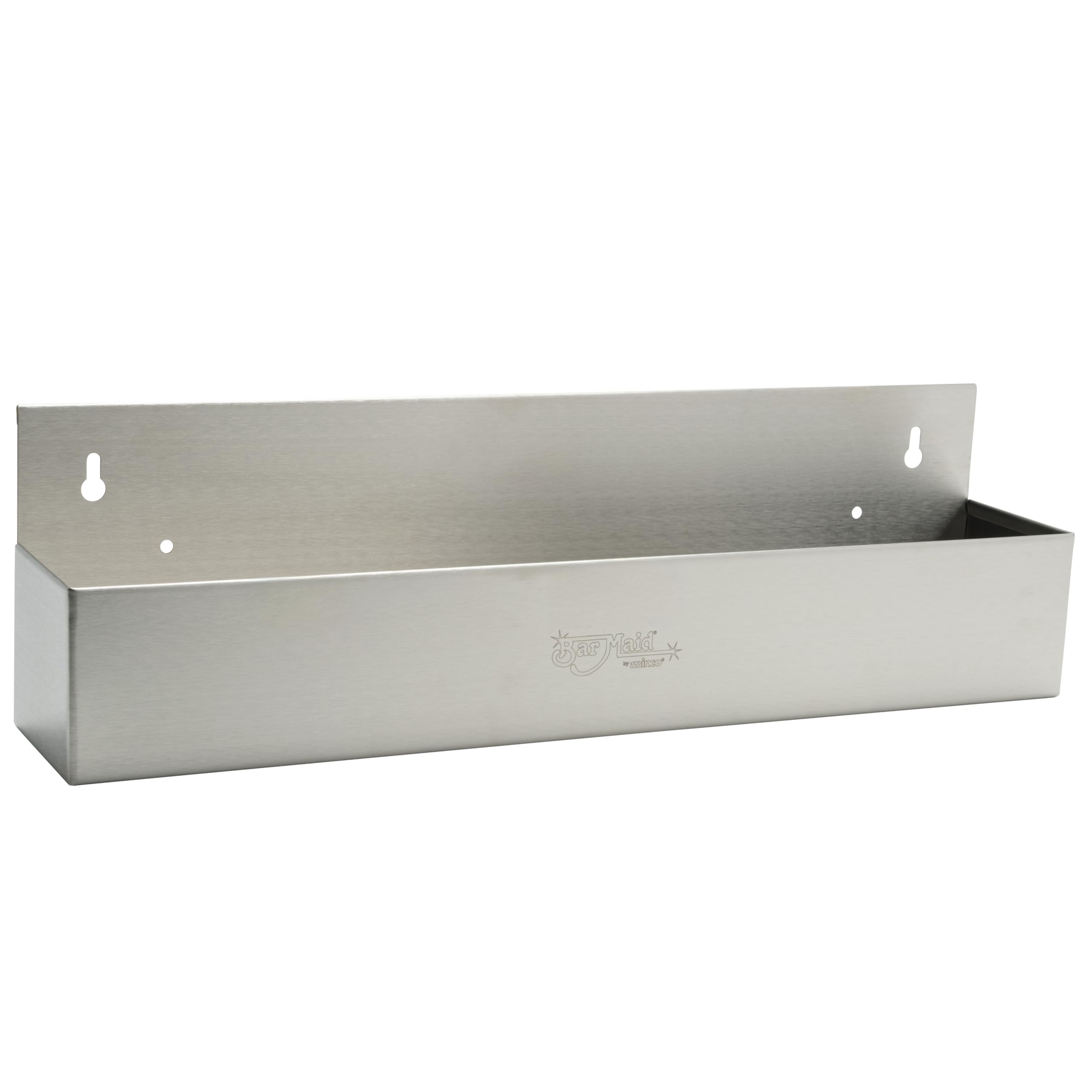 Winco SPR-22S front view, 22-inch stainless steel speed rail for quick access