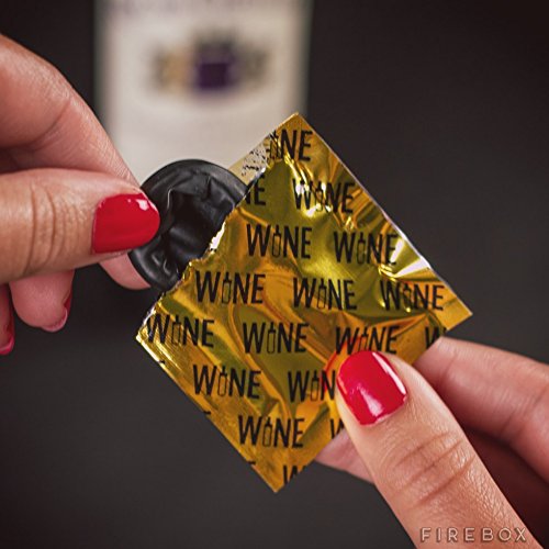 Wine Condoms celebrity-approved concept shown with a fun twist.