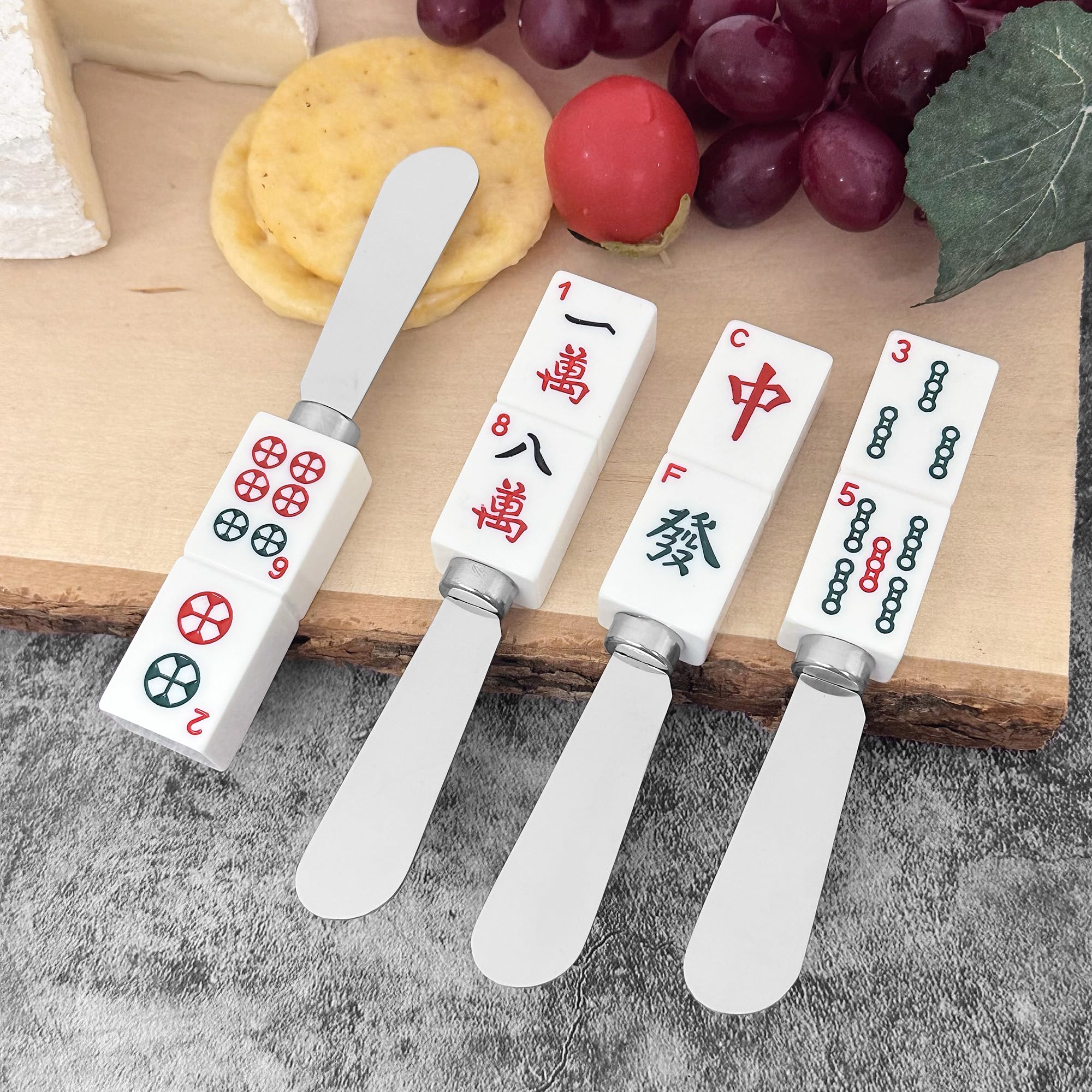 Wine Things hand-painted resin handle highlights craftsmanship and comfortable grip.