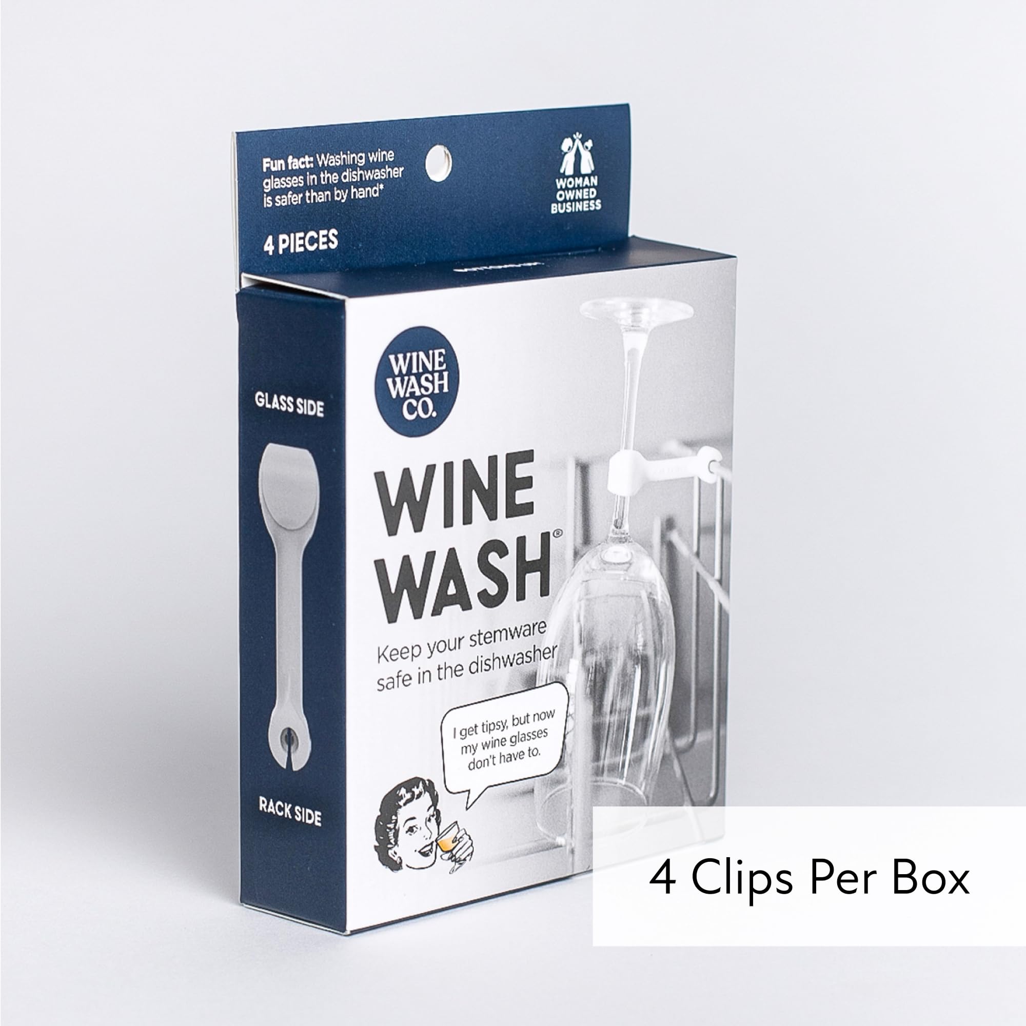 Wine Wash dishwasher-attachment prevents glass breakage for tall stemware.
