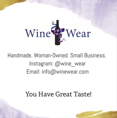 Wine Wear decals suit festive table settings, simplifying sharing during celebrations.