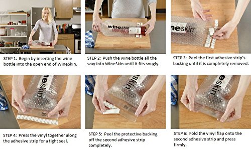 WineSkin travel bag setup shown for compact luggage packing.