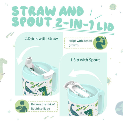 WINIWO cartoon patterns engage kids and encourage hydration.