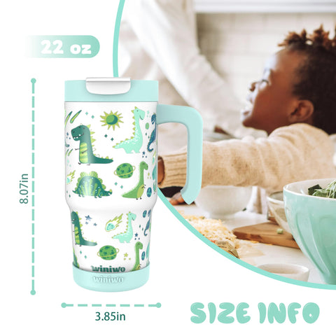 WINIWO double-wall insulation keeps drinks cold for hours.