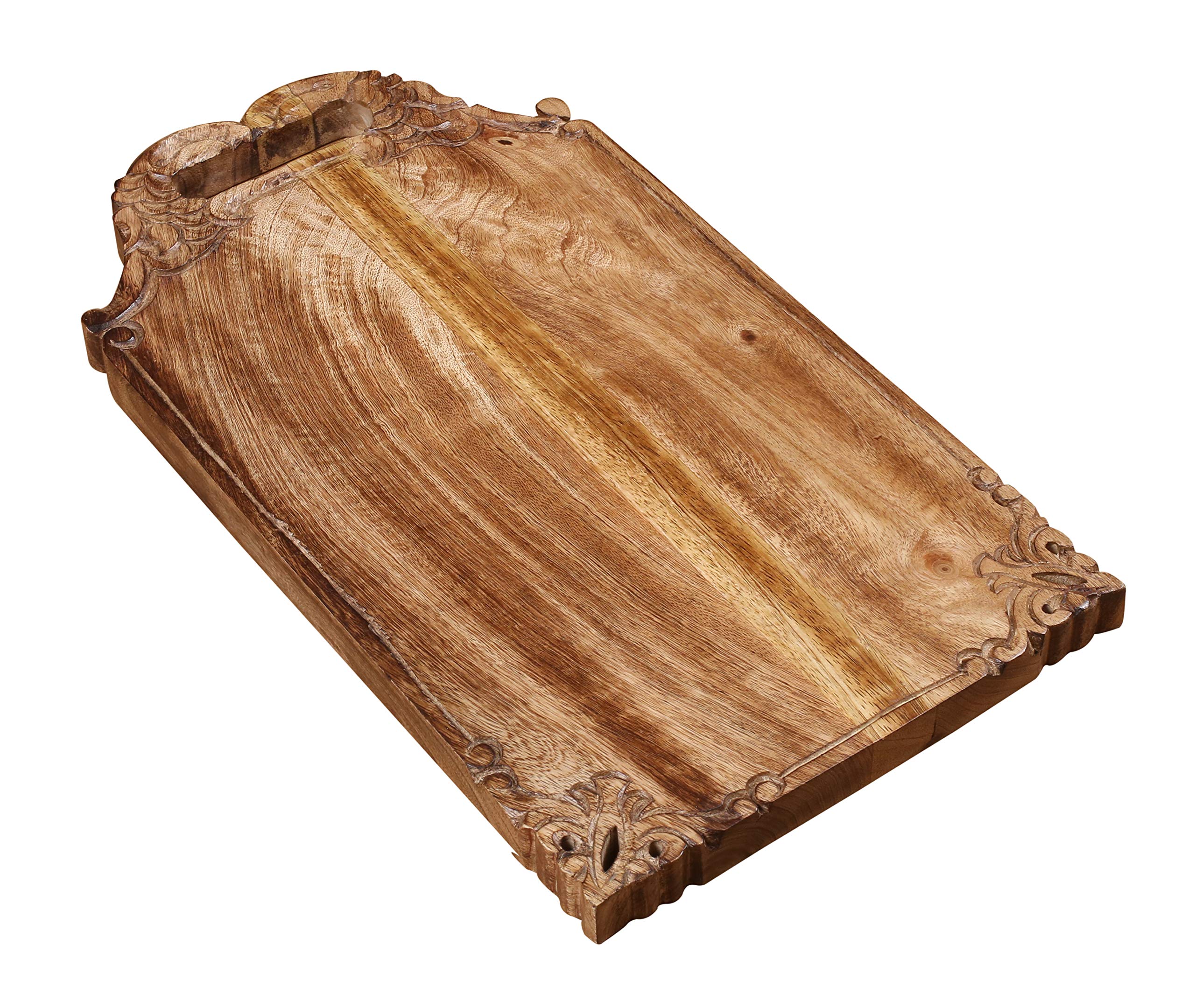 Winlay Mango Wood Chopping Board closeup shows grain variation for rustic style.