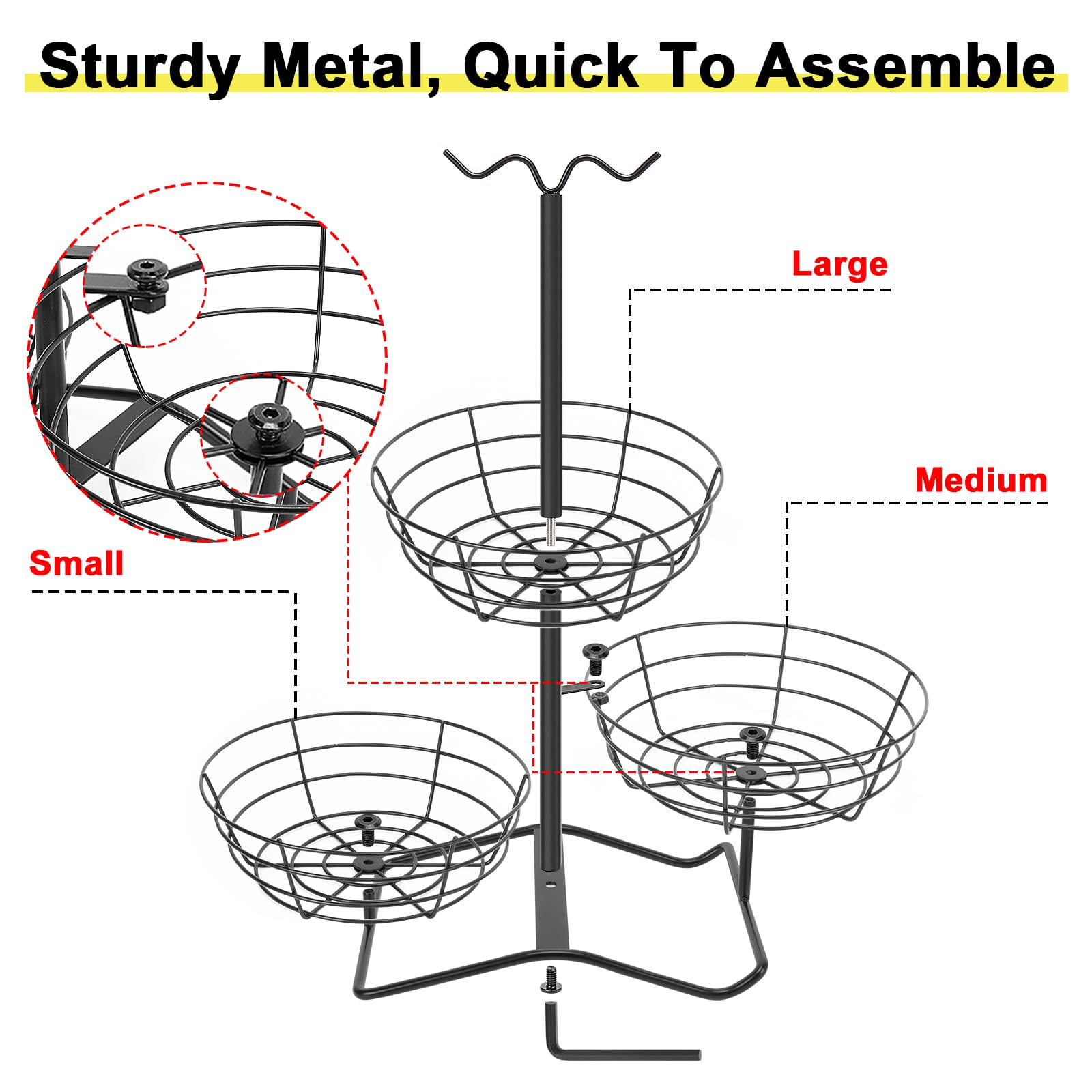 Compact design fits small spaces while providing large capacity with easy access