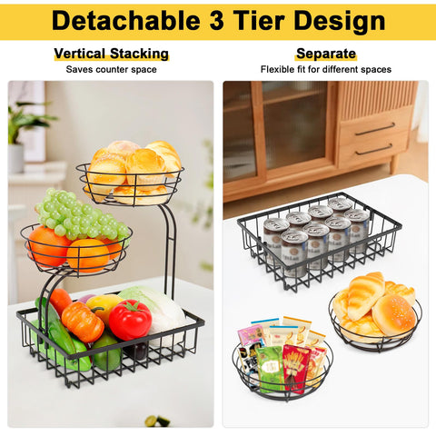 Winmien solid metal wire with black finish provides sturdy support for heavy items.