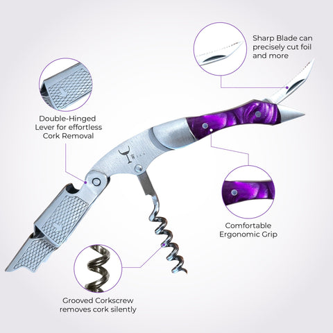 Wino Wine Key sturdy metal body emphasizes durability for daily use.