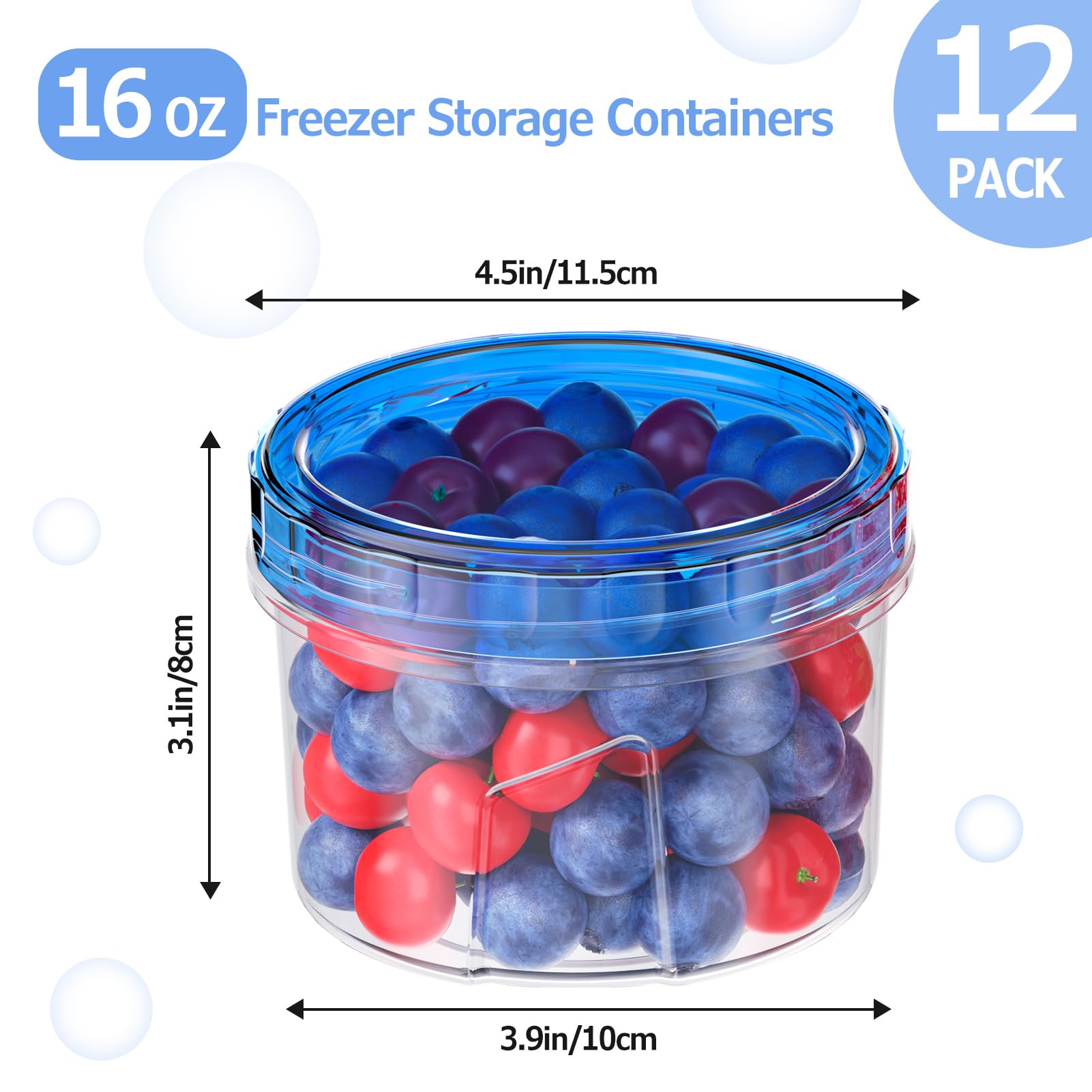 Winproper BPA-free food-grade containers safe for fridge storage and reuse