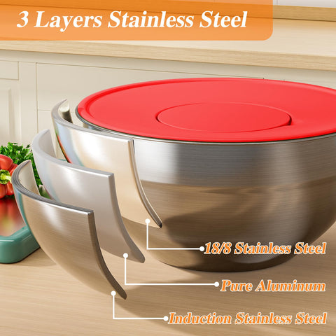 Winproper bowls are dishwasher-safe for easy cleanup after cooking and baking sessions.