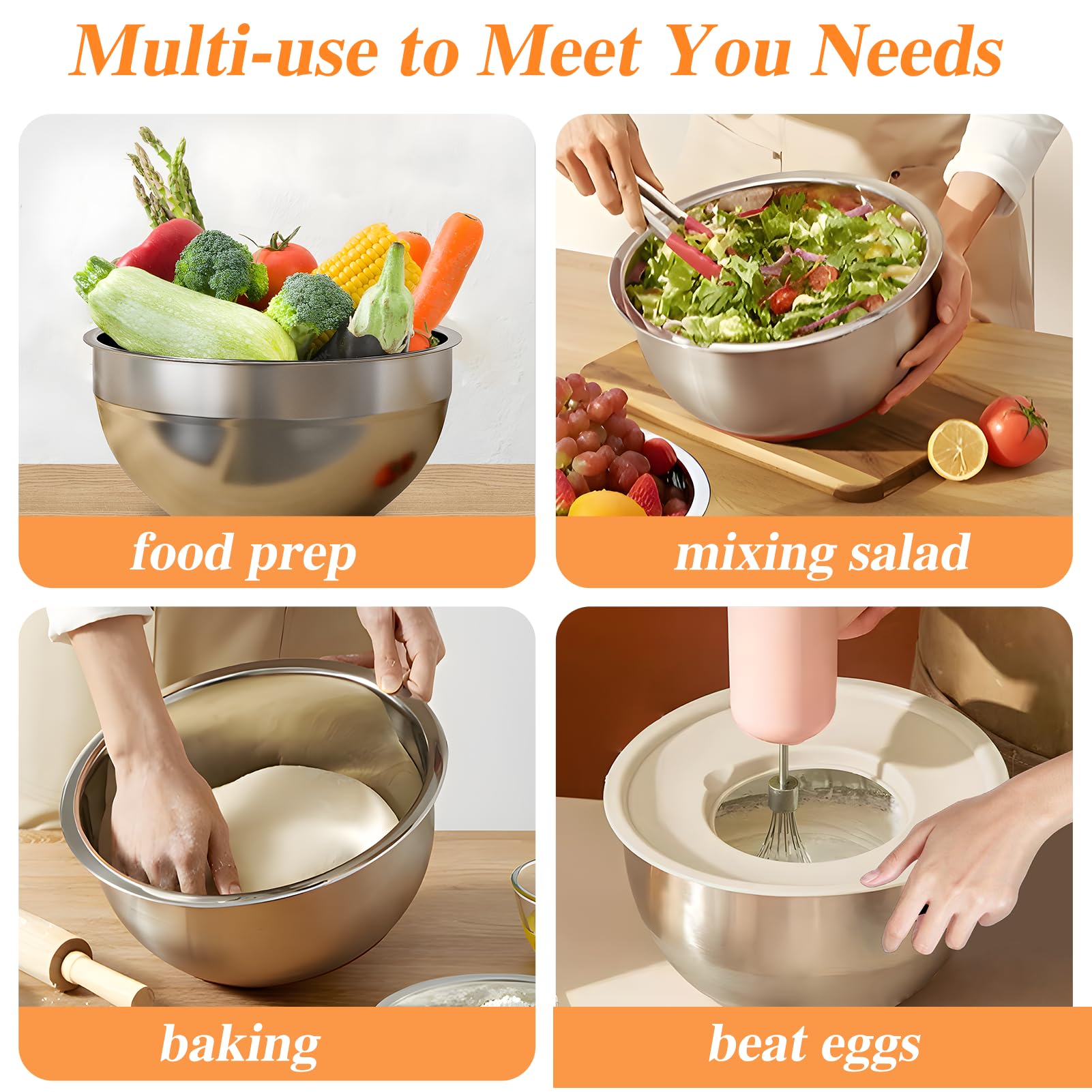 Winproper three grater attachments enable slicing, shredding, and grating with ease
