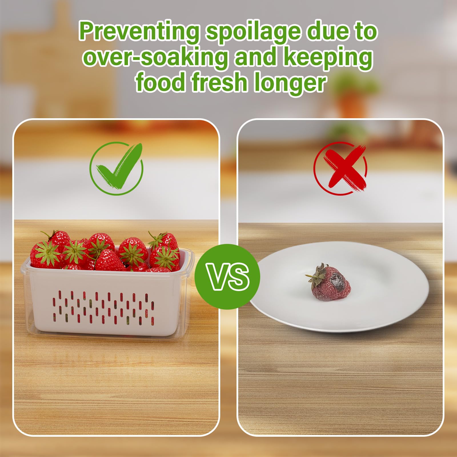 Microwave-safe Winproper container without lid for convenient reheating.