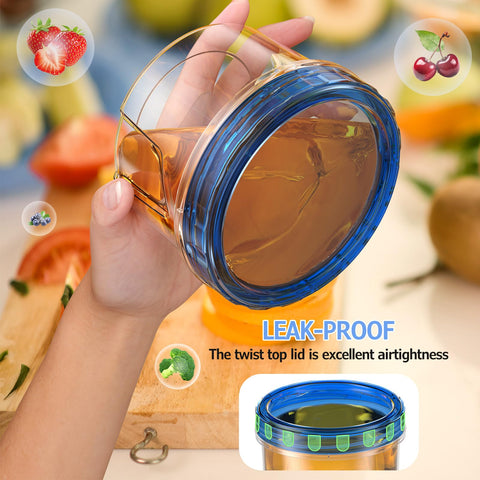 Winproper microwave-safe containers for reheating leftovers after removing lids