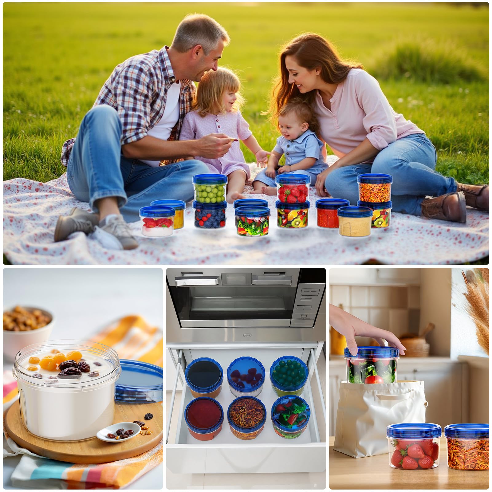Winproper odor-resistant durable containers keep flavors fresh for longer
