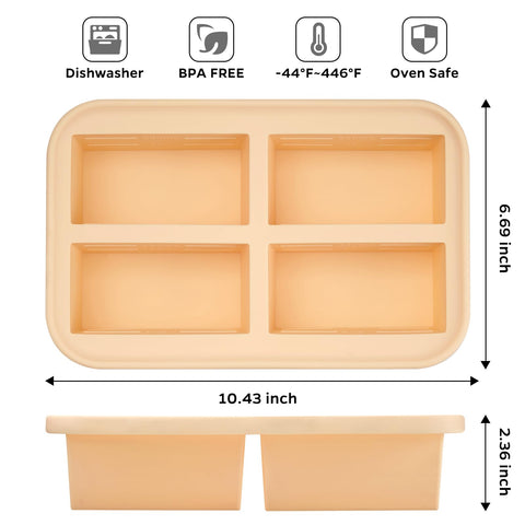 Winrock Freezer Tray with lid keeps leftovers fresh and prevents spills