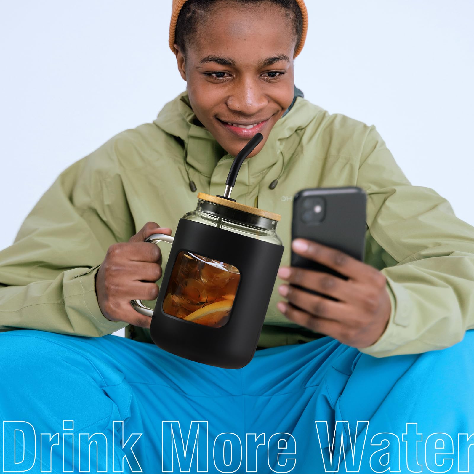 Winsa dishwasher-safe glass tumbler simplifies after-use cleanup.