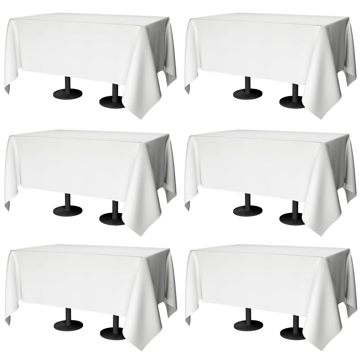Winwingo tablecloth 70x120 with hemmed edges for a clean, elegant dining look.