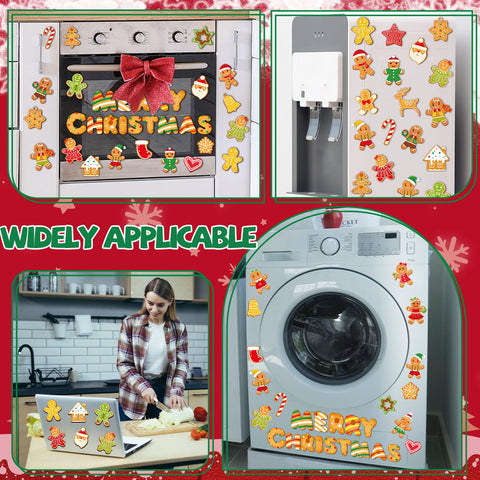 Wiooffen colorful Christmas magnets pack brightens any room