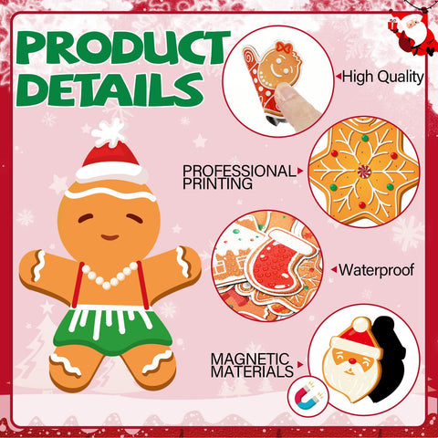 Wiooffen merry christmas magnets for car window decor
