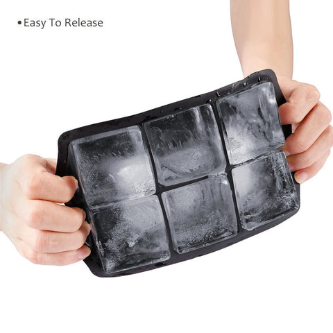 Wiscky silicone molds with easy release for quick ice pops and cubes.