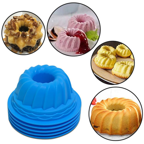 Wisehold round cake pan with fluted edges for party desserts