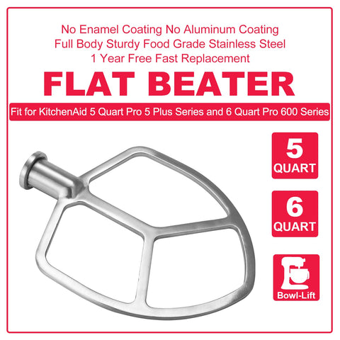 Wiselet flat beater compatible with Professional 600-series for sturdy mixing.