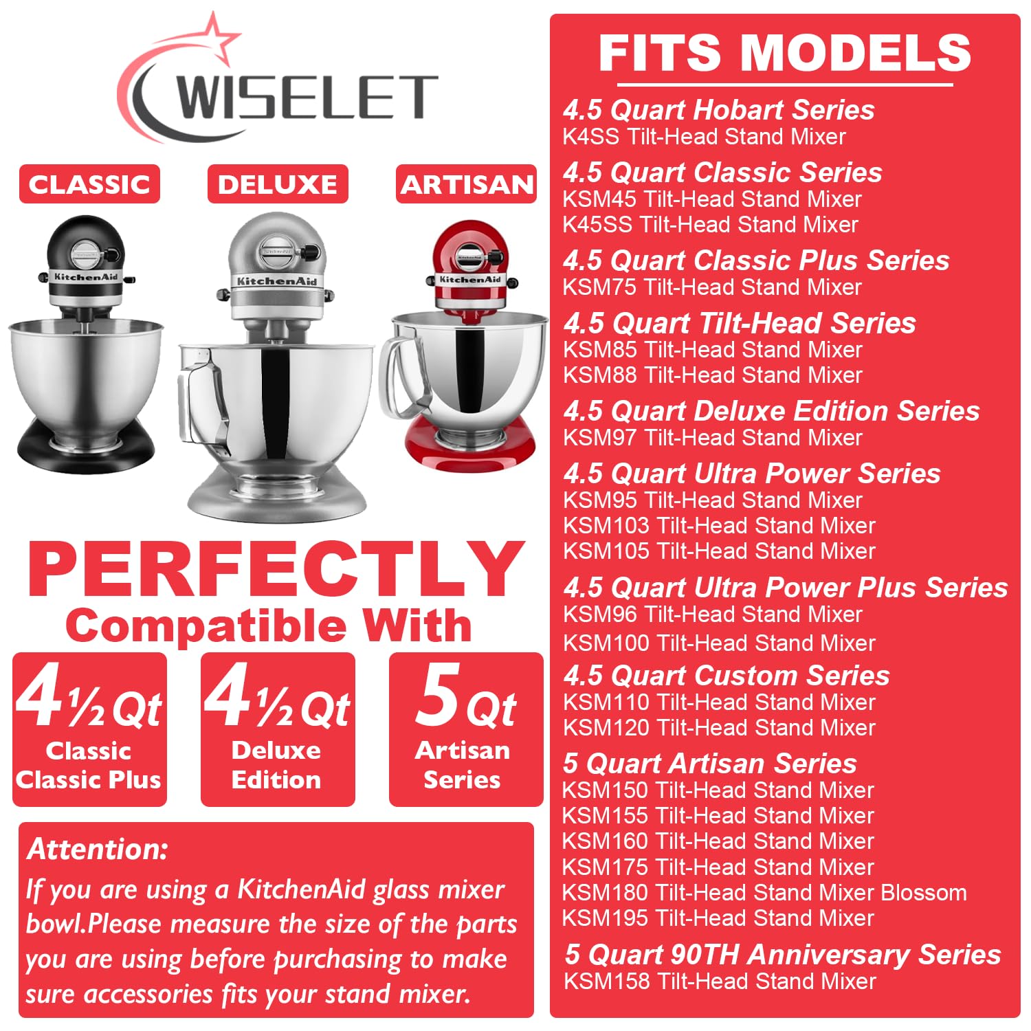 Wiselet stainless steel construction, durable and rust-resistant attachments.