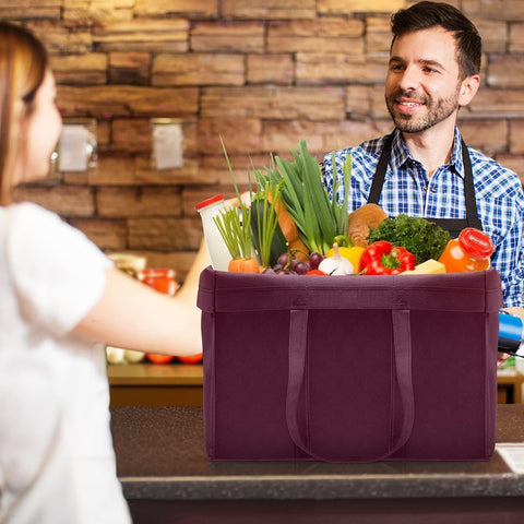 WISELIFE 50 lb capacity bag ideal for groceries and clothes