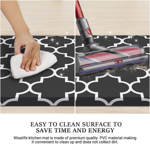WISELIFE beveled-edge design helps reduce tripping while moving around the kitchen.