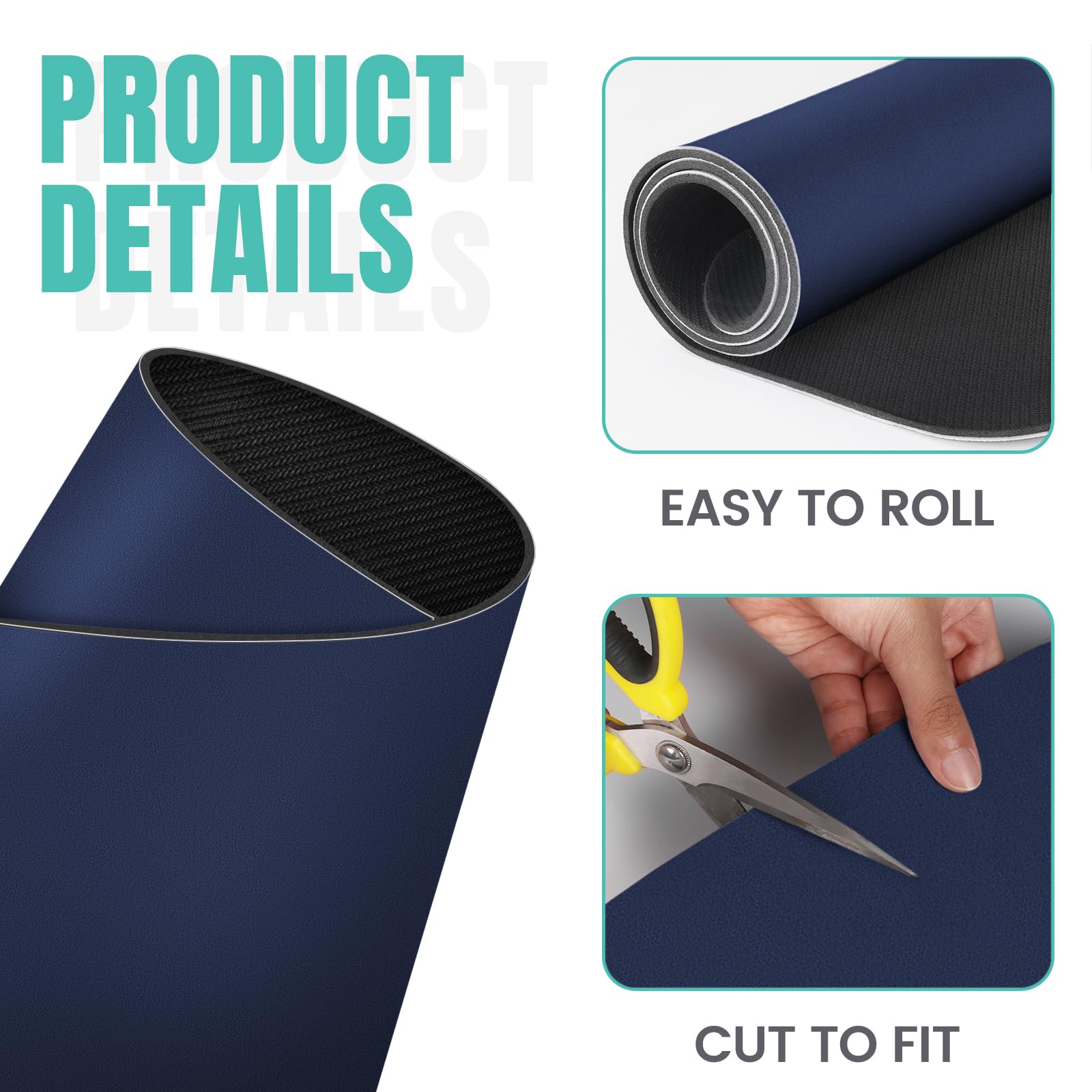 WISELIFE Coffee Mat shows versatile use under coffee makers and dish racks.