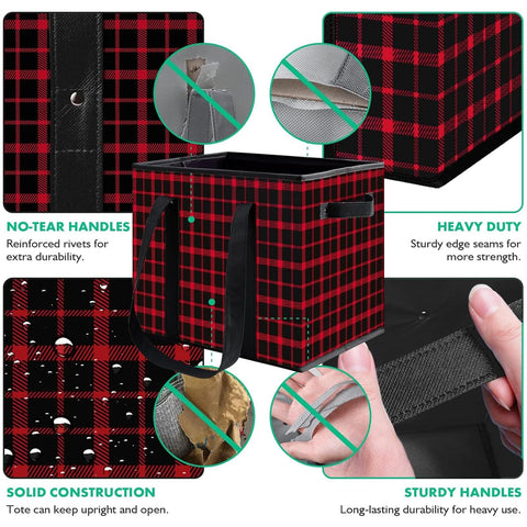 WISELIFE collapsible bags stay upright for car trunk organization.