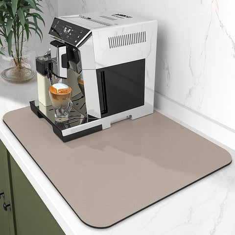 WISELIFE dish drying mat 15x18 inches laid on counter in standard setup.