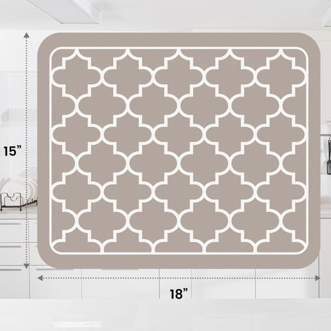 WISELIFE dish drying mat 16x24 offers extra space for larger items.