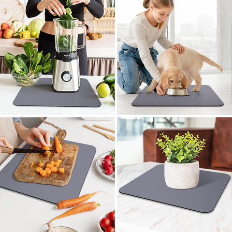 WISELIFE dish mat available in five colors to match decor.