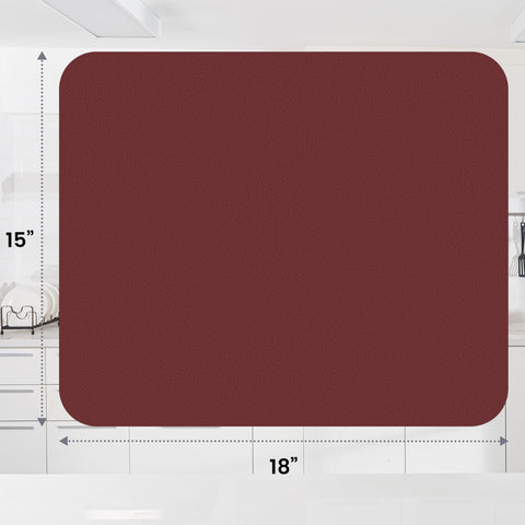 Cut-to-fit design shown adapting to a tight counter space
