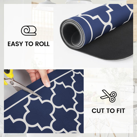 WISELIFE dish mat four-leaf-pattern adds style while absorbing water.