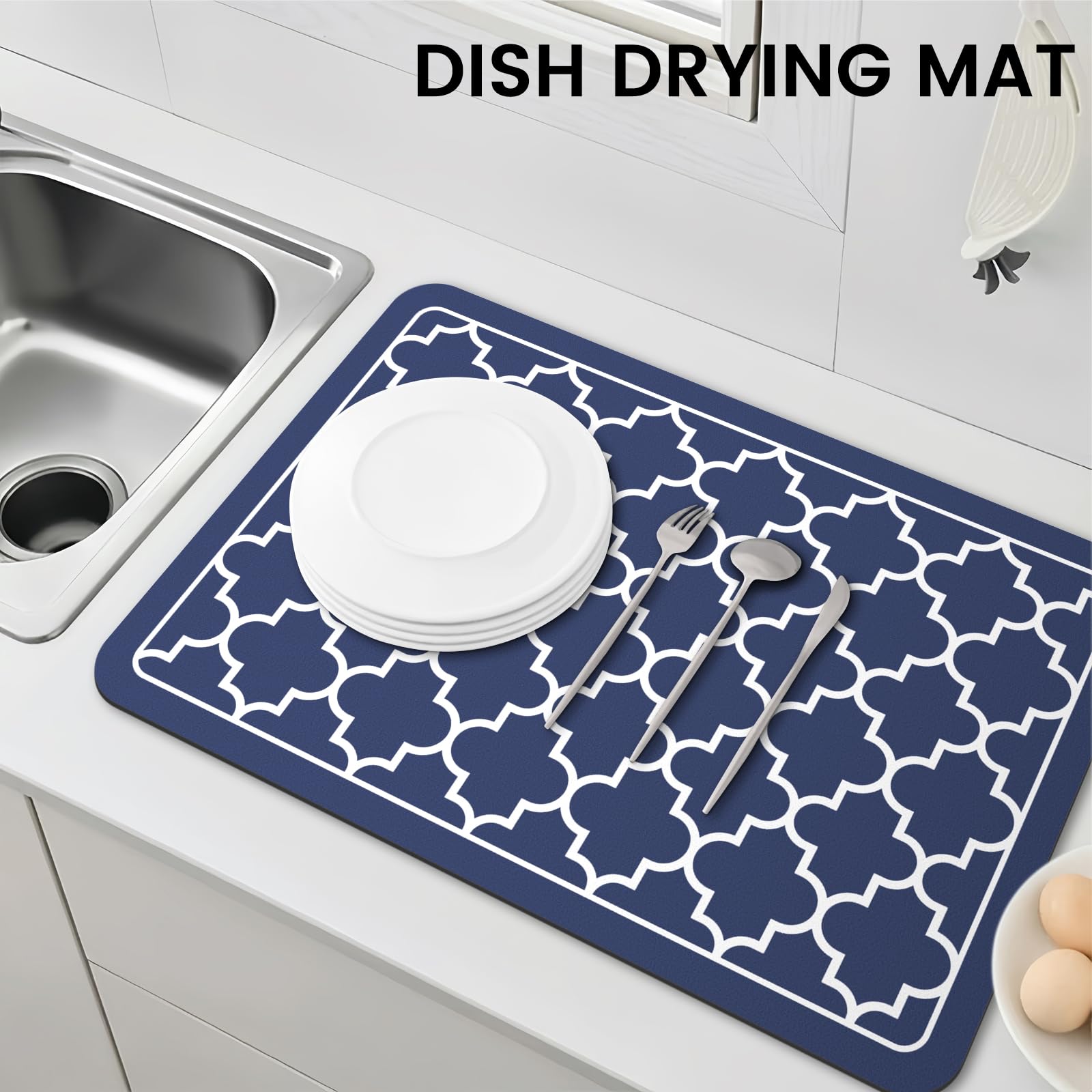 WISELIFE kitchen drying mat designed for daily use with durable materials.