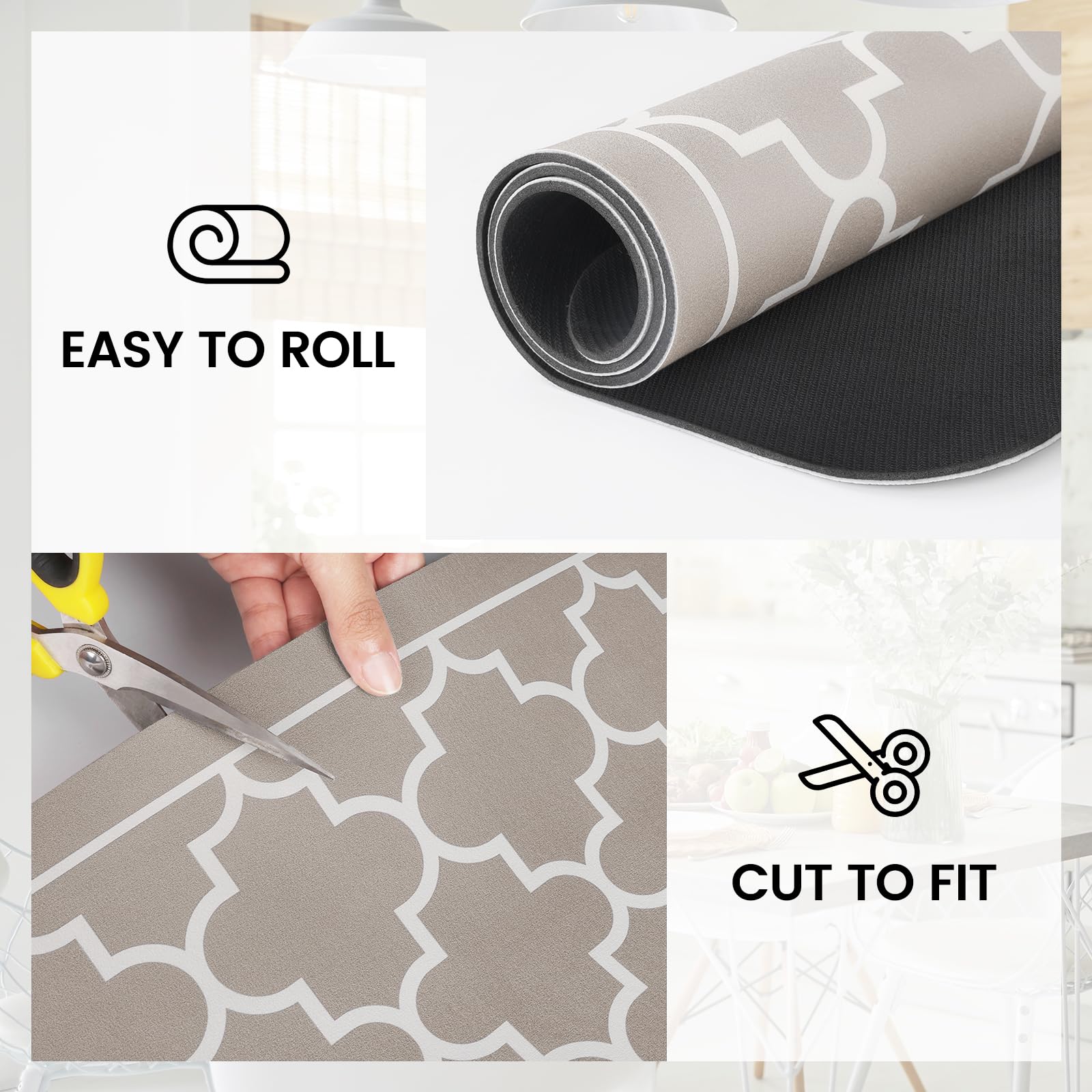 WISELIFE mat easy-clean design simplifies rinsing and air-drying.