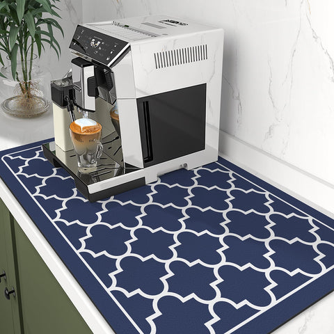 WISELIFE mat cut to fit demonstrates customizable space on a counter.
