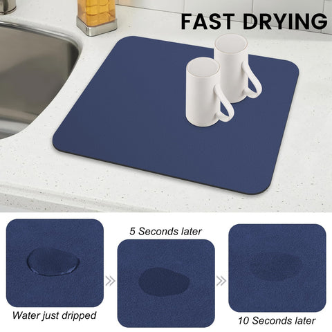 WISELIFE dish drying mat rollable storage saves cupboard space