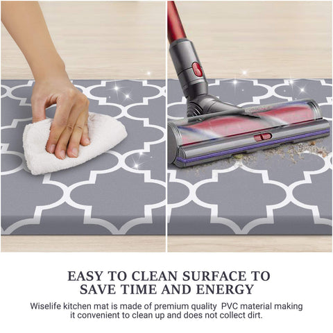 WISELIFE kitchen mat in sink area providing comfortable footing while washing dishes