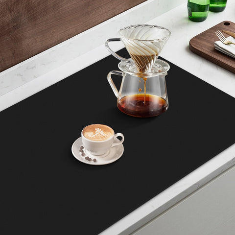 WISELIFE kitchen mat rolled for compact storage after use.