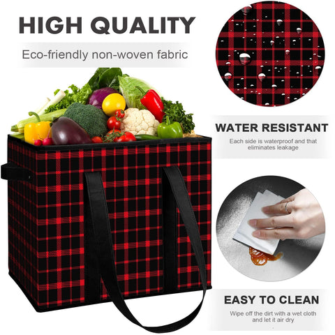 WISELIFE large water-resistant tote ideal for groceries and shopping.