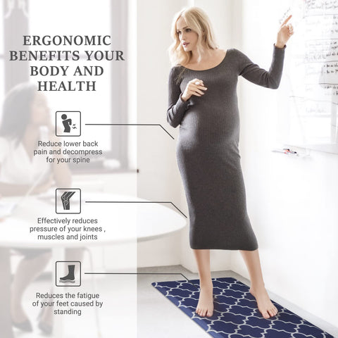 WISELIFE multi-use mat suitable for kitchen, laundry, and office spaces.